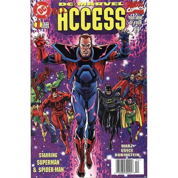 DC/Marvel: All Access #1 (Newsstand) VF ; DC Comic Book