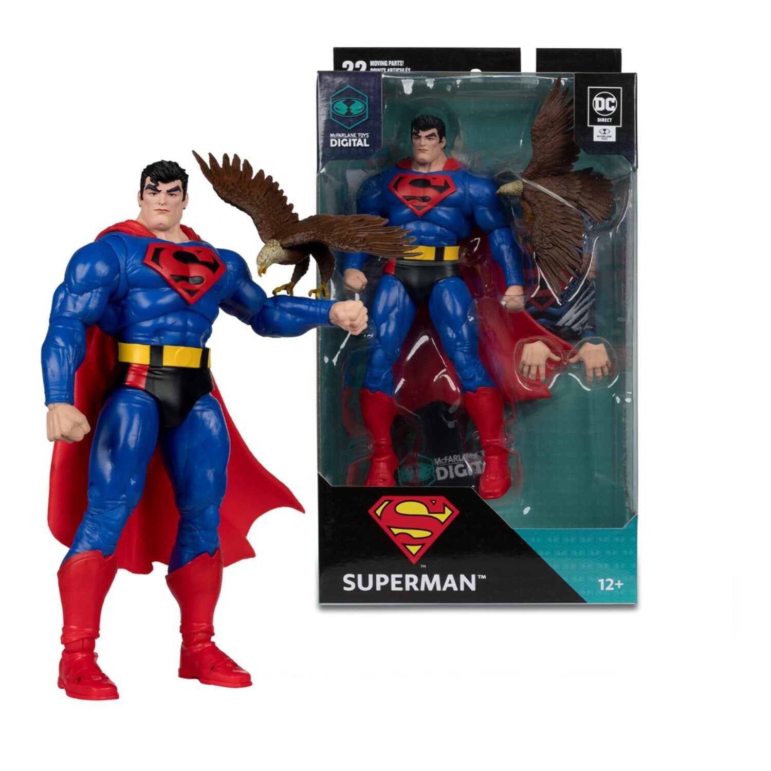 Hasbro Superman World's Greatest Hero Action Figure 20cm Con Cabina Telefonica E Vestiti In Stoffa