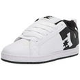thumbnail image 1 of DC Men's Court Graffik Skate Shoe  WT/BLK/BLK, 1 of 4