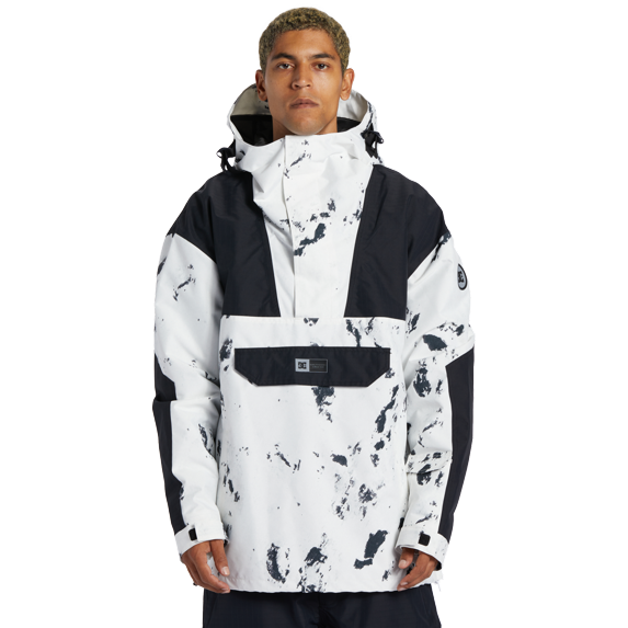 DC Men's DC-43 Anorak Snowboard Jacket - Snow Camo - Medium
