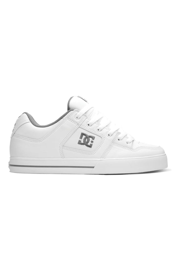 DC Men's Pure Action Sport Sneaker  WHITE/BATTLESHIP/WHITE