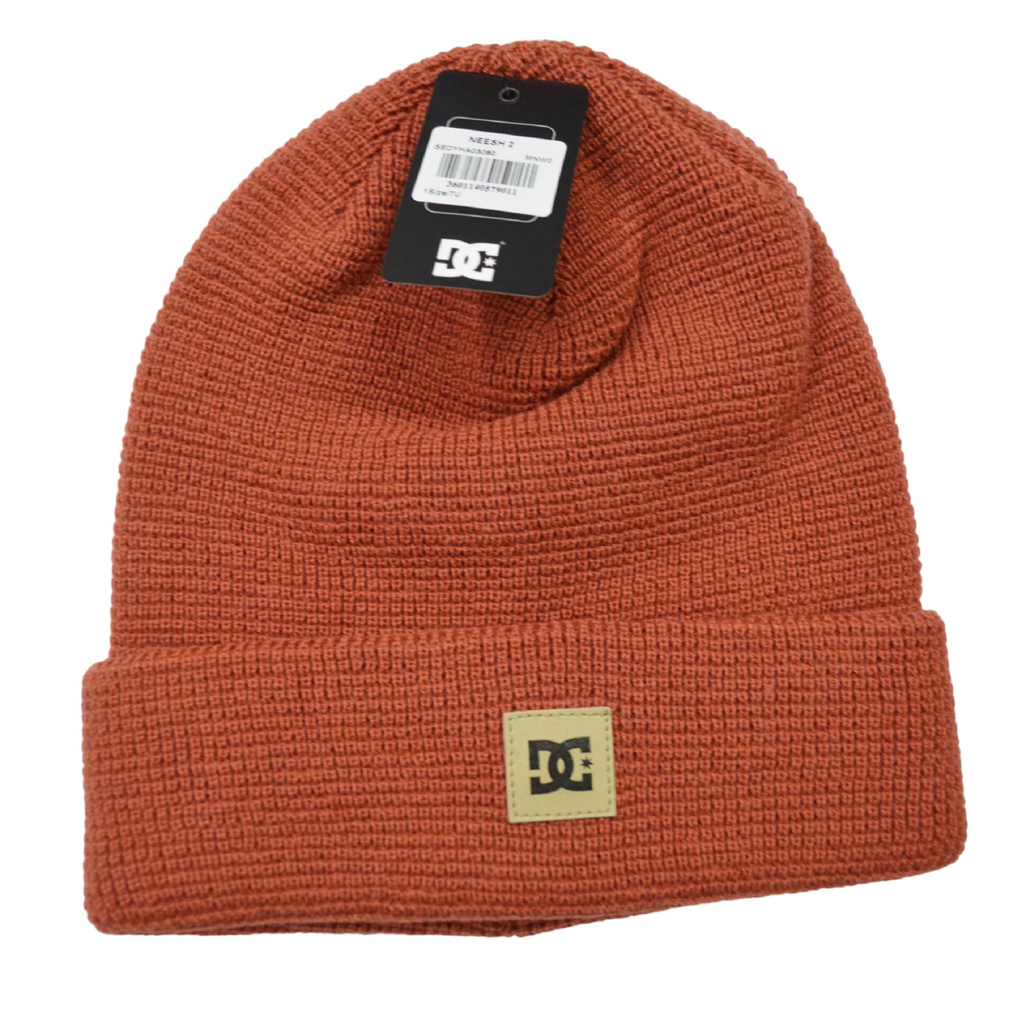 DC Men s Beanie Watch Hat Adult Size Summer Winter Acrylic Cuffed edge Regular Cap Red Walmart