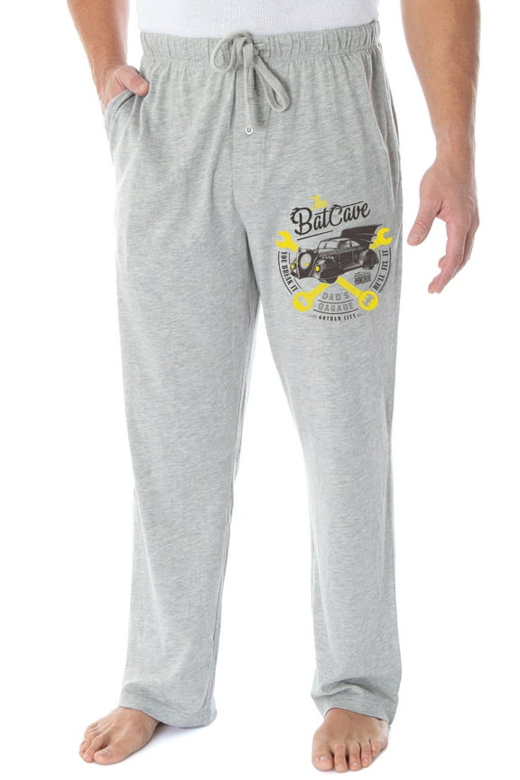 DC Mens' Batman The Batcave Father's Day Sleep Pajama Pants Loungewear