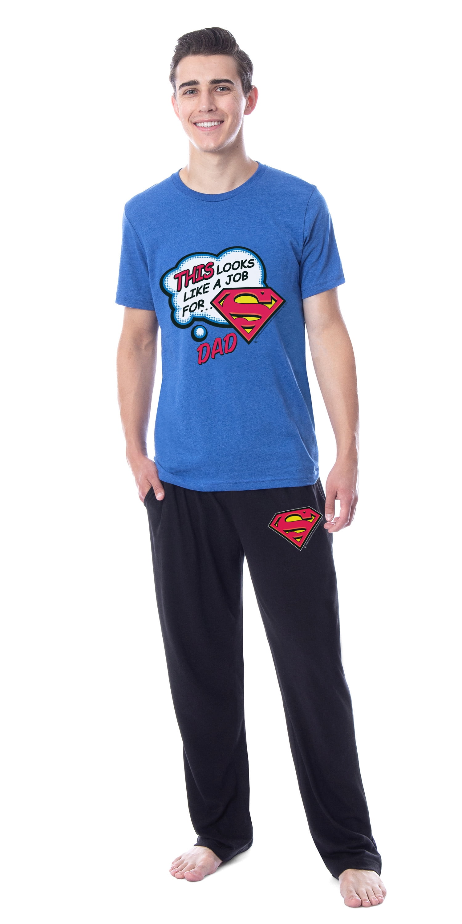 DC Mens' Superman Father's Day This Looks Like A Job For Sleep Pajama