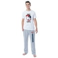 thumbnail image 1 of DC Mens' Superman Silhouette Truth Justice Sleep Pajama Set Shirt Pant, 1 of 7