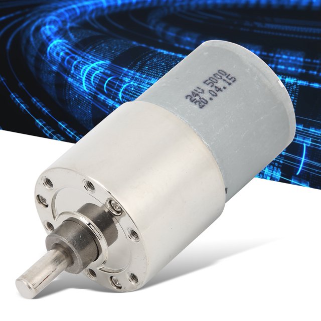 DC Motor Round Shaft, All-Metal Gears Provide Overcurrent Protection