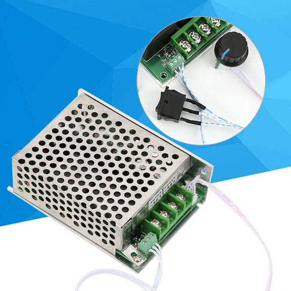 DC Motor Speed Controller, 10,50V 40A PWM Governor w/ Direction Switch Heat Dissipation