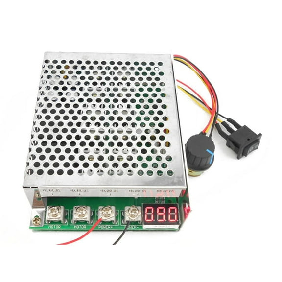 DC Motor Speed Controller with Digital Display Reversible Switch DC10-55V 100A