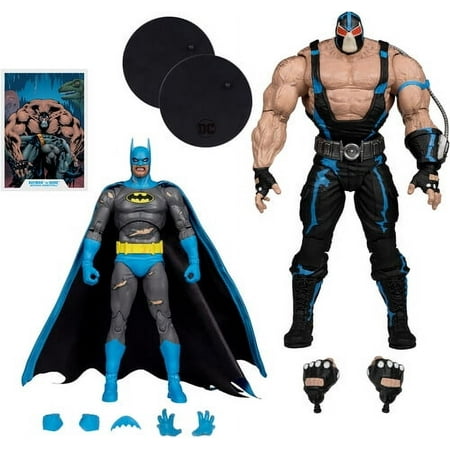 DC Multiverse - Batman: Knightfall - 7" Batman vs Bane Action Figure 2-Pack with Megafig, McFarlane Toys, Gifts