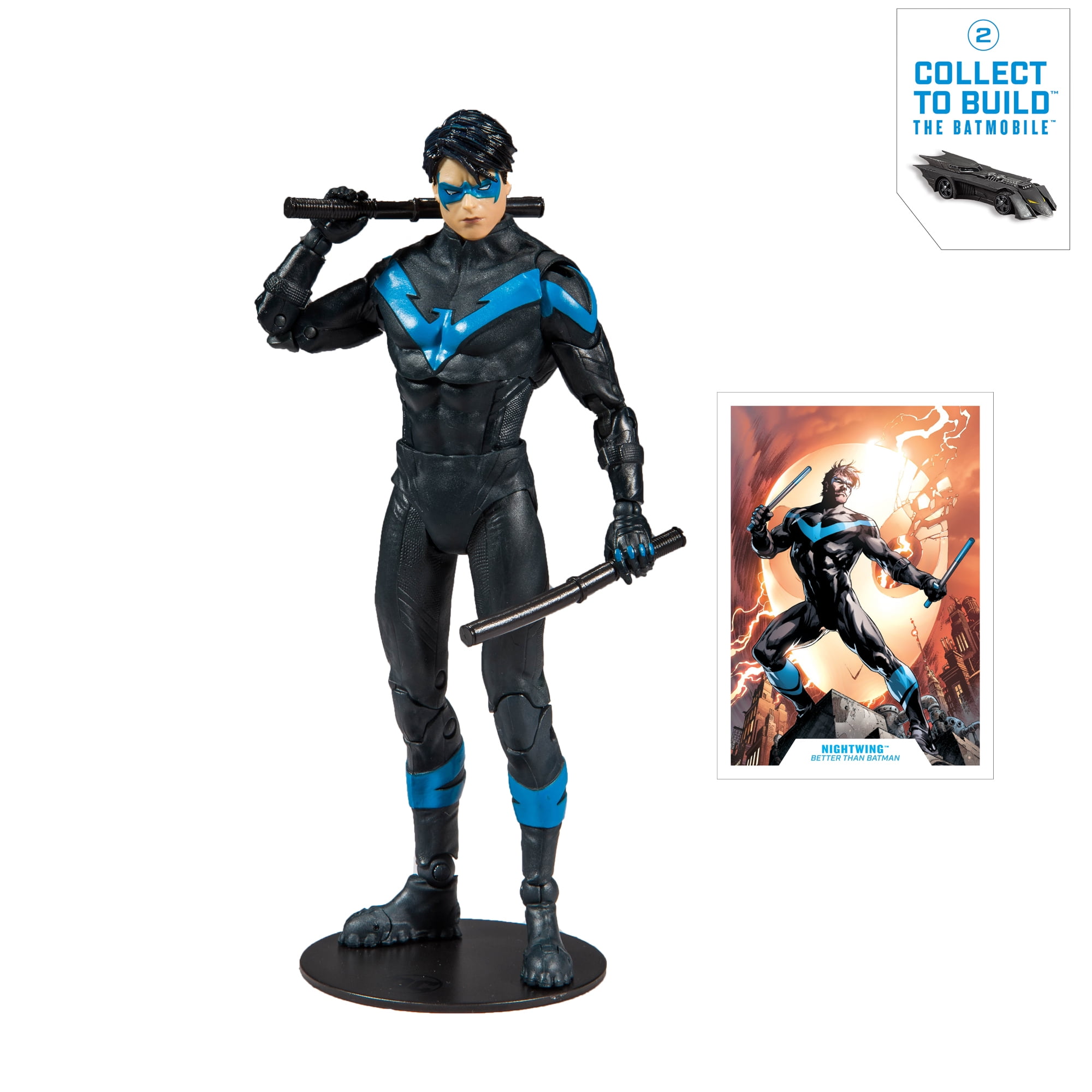 DC Multiverse Collector Edition Build-a-Batmobile Nightwing: Better Than  Batman Deluxe 7 Action Figure 