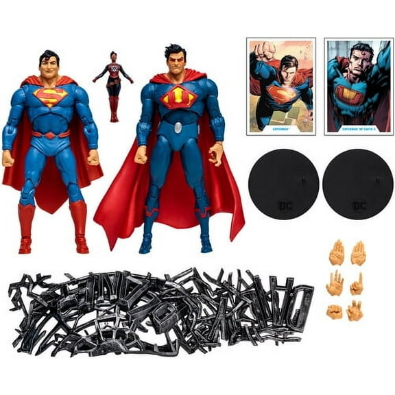 DC Multiverse - Superman Vs Superman of Earth-3 with Atomica - 7" Action Figure 2-Pack, McFarlane Toys, Gifts