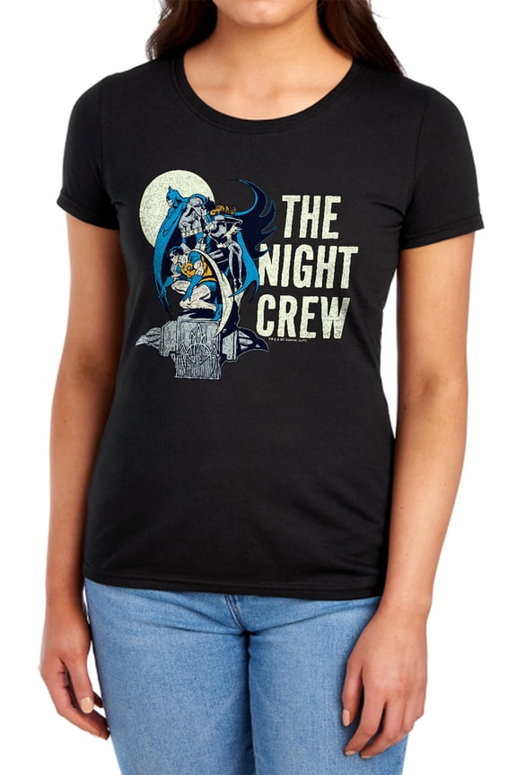 DC Night Crew Women's T Shirt, Black, Large