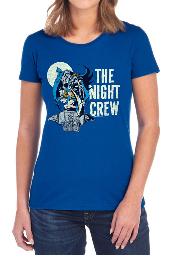 DC Night Crew Women's T Shirt, Royal, 2X-Large