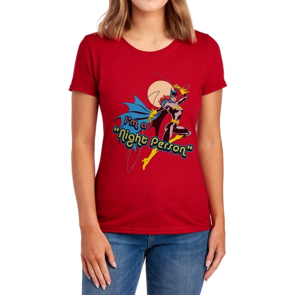 DC Night Person Women's T Shirt, Red, Medium