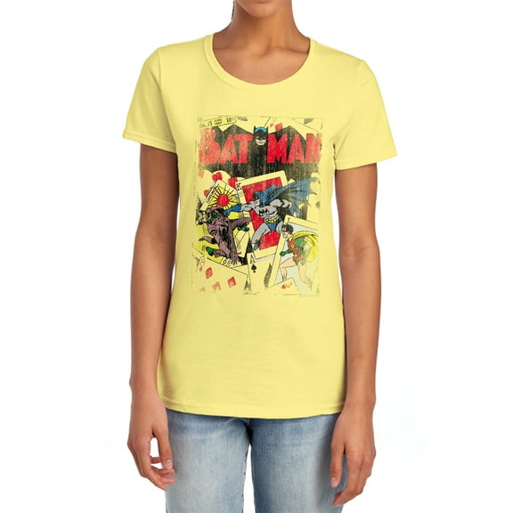 DC Number 11 Distressed Women's T Shirt, Banana, Large