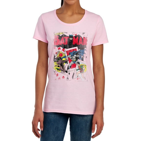DC Number 11 Distressed Women's T Shirt, Pink, Large