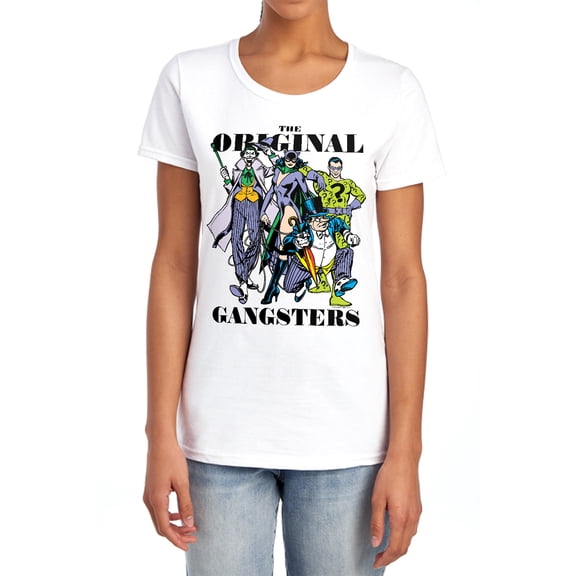 DC Original Gangsters Women's T Shirt, White, 2X-Large