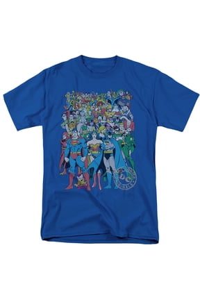 DC Original Universe Unisex Adult T Shirt, Royal, 2X-Large