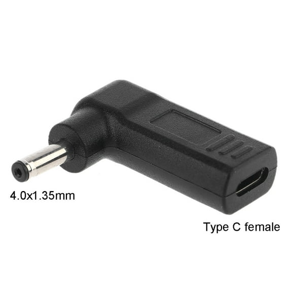 DC Power Adapter Type-C Female to 4.0x1.35mm Male Jack Laptop Interface Connector for Zenbook UX21A UX31A UX32A
