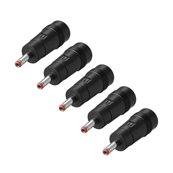 DC Power Connector 5.5mm x 2.1mm Female to 3.5mm x 1.35mm Male 5Pcs