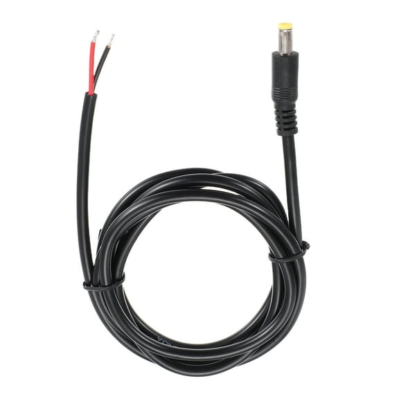DC Power Pigtails Cable, 5.5mm x 2.5mm Male Barrel Plug Connector to Bare Wire Open End 150cm for PC Laptop Toys Cellphone Electronic Device