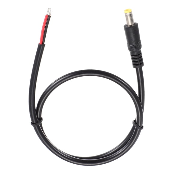 DC Power Pigtails Cable, 5.5mm x 2.5mm Male Barrel Plug Connector to Bare Wire Open End 50cm for PC Laptop Toys Cellphone Electronic Device