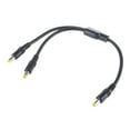 thumbnail image 1 of DC Power Splitter Cable 5.5x2.1mm/5.5x2.5mm, 1 Male to 2 Male Y Adapter Cord for CCTV Camera and LED Light 40cm/30cm, 1 of 11