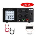 thumbnail image 1 of DC Power Supply Adjustable 4 Digit LCD Screen Lab Bench Power Source 30V 10A 60V 5A 120-V 3A AC Switching Stabilized Power Supply ,Test accurately, 1 of 7