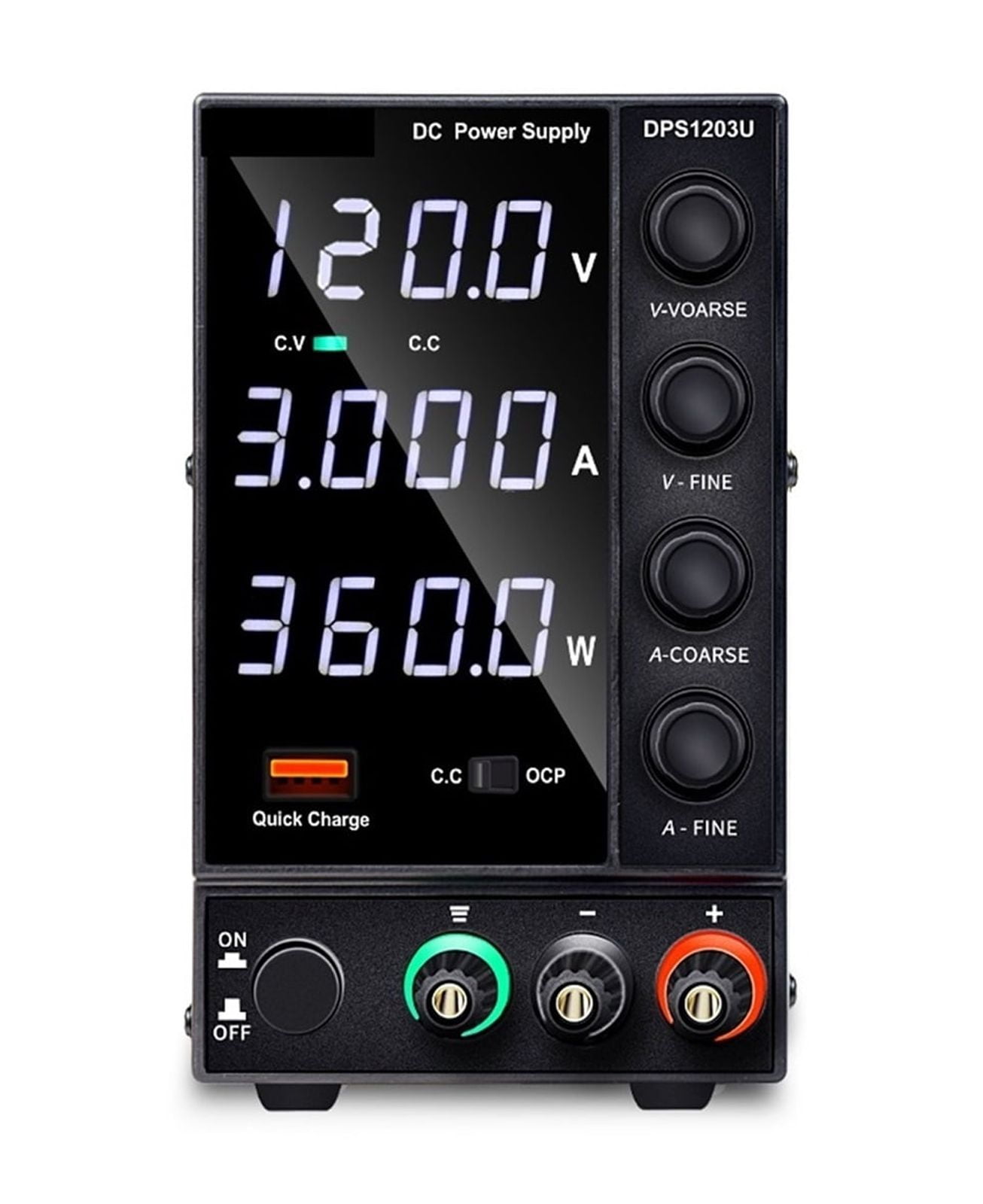 DC Power Supply Adjustable 4 Digit Lab Bench Power Source 30V 10A 60V ...