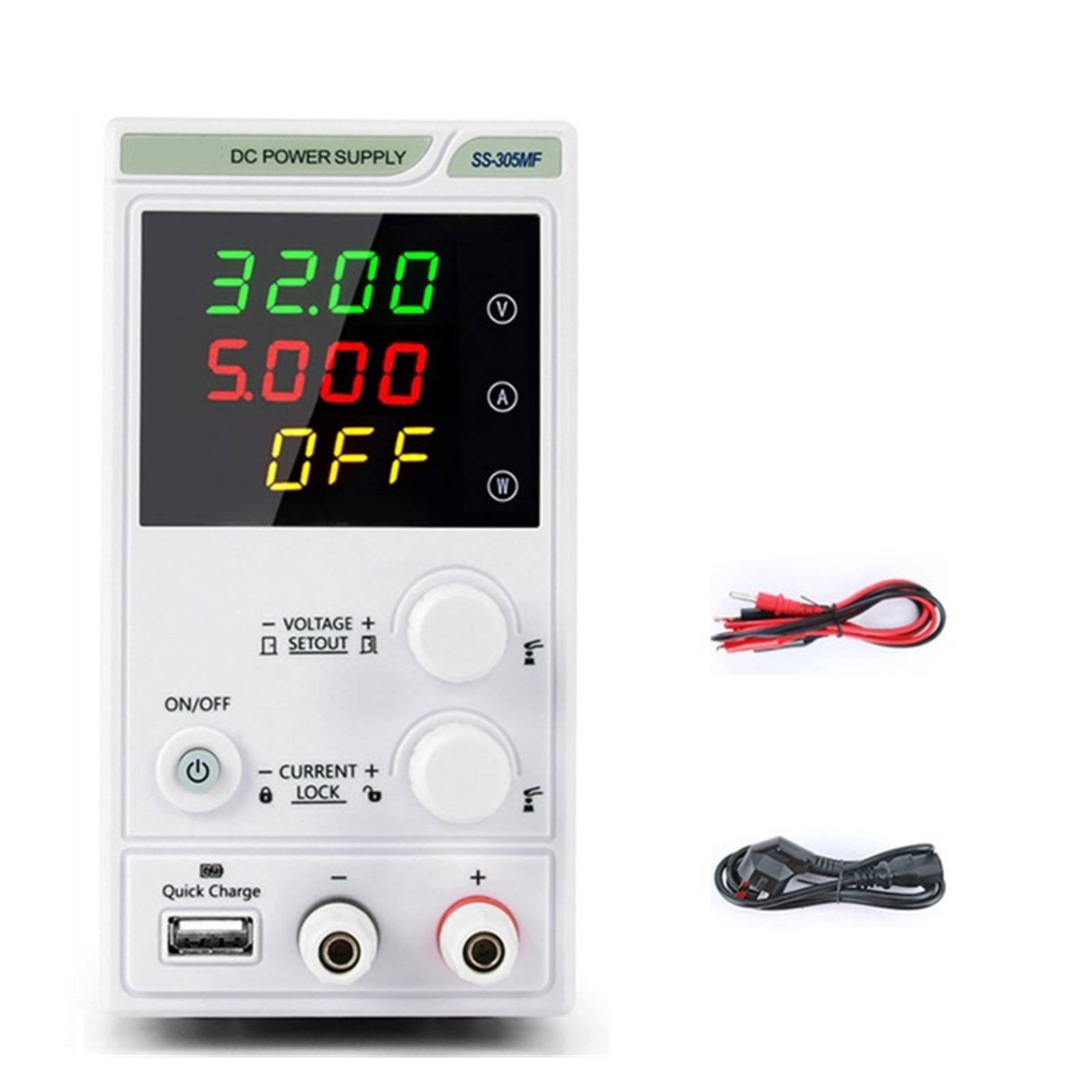 DC Power Supply Adjustable 80V 10A 300W LED Digital Lab Bench Power ...