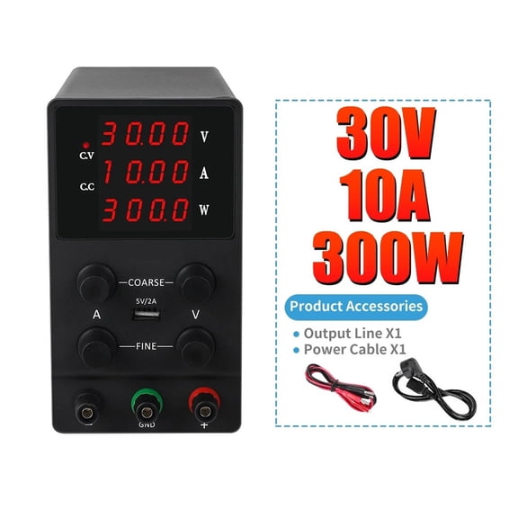 DC Power Supply Adjustable Digit Display Mini Laboratory Power Supplies Voltage Regulator