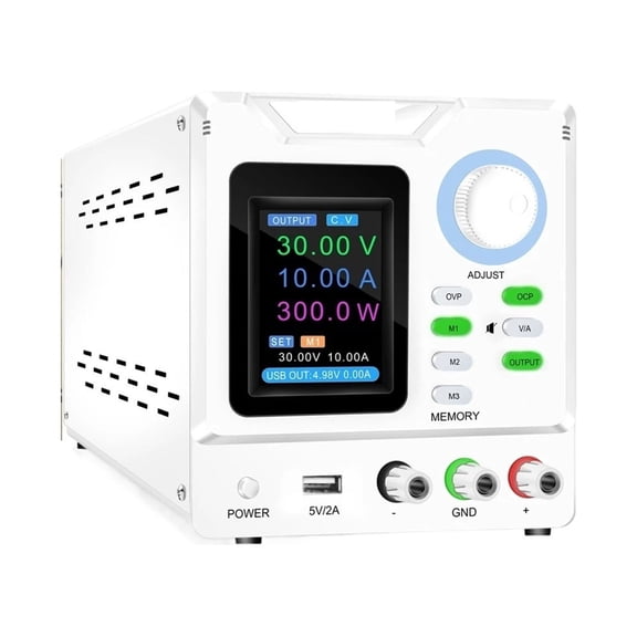 DC Power Supply Variable , Adjustable Regulated DC Bench Power Supply With OCP/OVP/Output/Data Memory/Encoder ,Stable Output