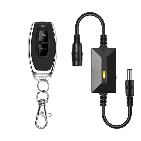 DC Power Switch 433MHz Receiver 3.6V-24V Input 50m Range Compact Design Ideal for Remote Control Fans and Devices