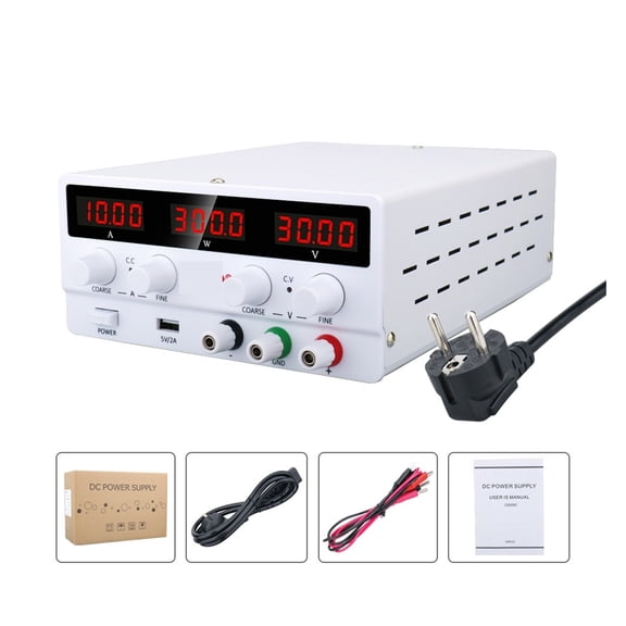 DC Regulated Laboratory Power Supply Voltage Regulator Switch Stabilized Power Supply Adjustable Lab Bench Power Source ,Voltage Consistency