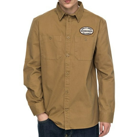 DC SHOES Walbottle Long Sleeve Shirts S (Size 46/Chest 92 CM/Waist 80 CM/Hip 96 CM/Height 165-170 CM) Men Adult S EDYWT03172-CNK0 Ermine