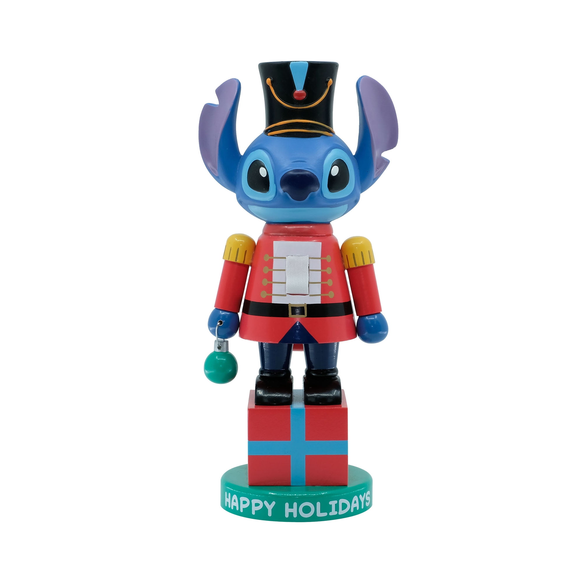 Disney, Stitch Holiday Nutcracker, 11.5 Inches Tall, Blue, Red, Table-top, Collectible, by Ruz