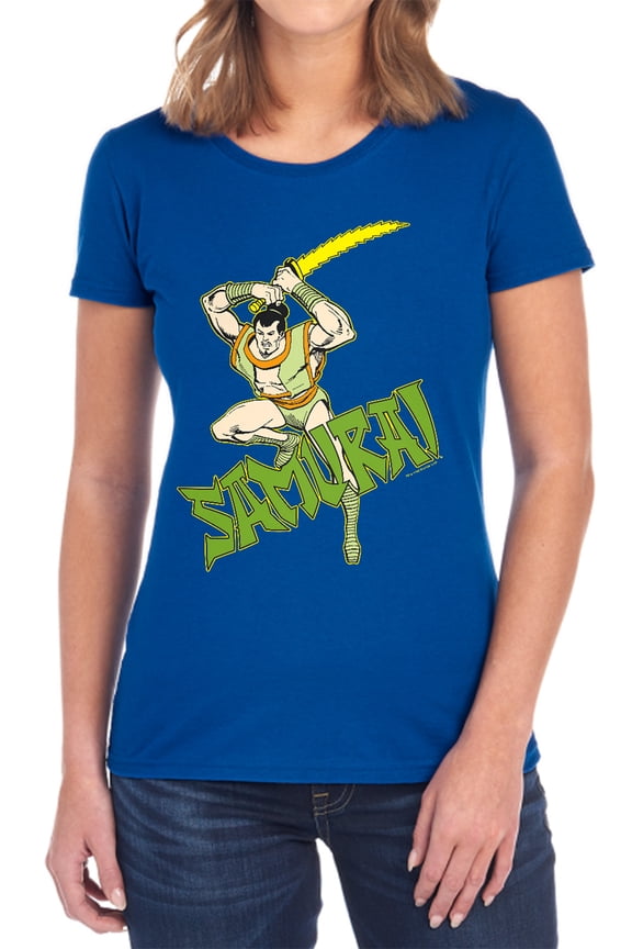 DC Samurai Women's T Shirt, Royal, Large