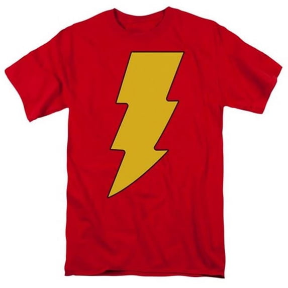 DC-Shazam Logo - Short Sleeve Adult 18-1 Tee - Red- 3X