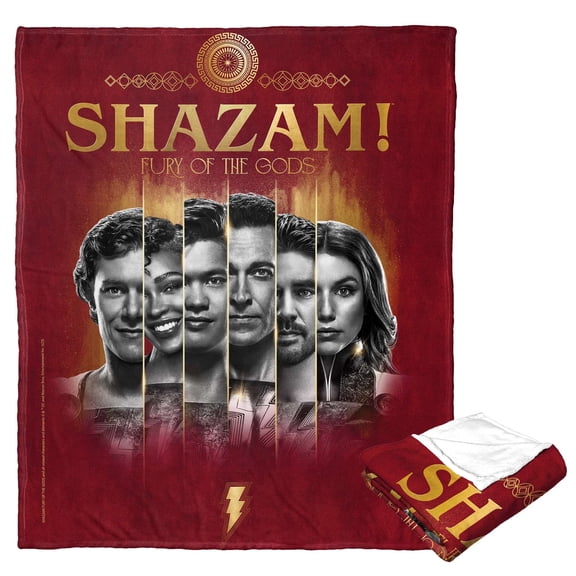 DC Shazam Super Family Kids Silk Touch Throw Blanket