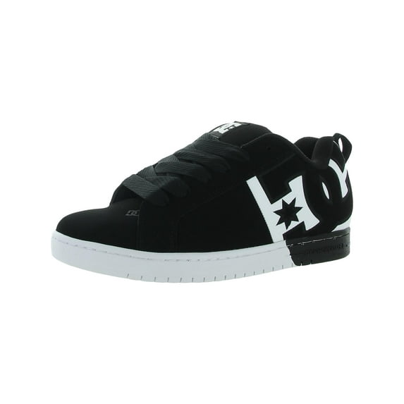 DC Shoes Court Graffik SQ Men's Skateboarding Sneakers Black/White Size 7.5