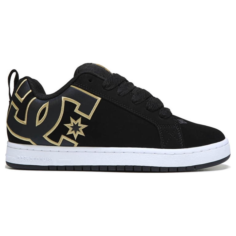 DC Shoes Men's Court Graffik SE Shoes Black/Gold - 300927-204