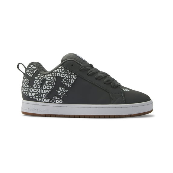 DC Shoes Men's Court Graffik Shoes Dark Grey/White - 300529-GW1