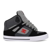 DC Shoes Mens PURE High Top Skate Shoe Grey/Black/Red - DC01798011-GYBKRD