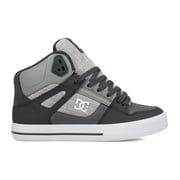 DC Shoes Mens PURE High Top Skate Shoe Grey/White - DC01798026-GRYWHT