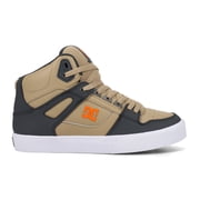 DC Shoes Mens Pure High Top WC Skate Shoe Tan/Grey/Orange - DC01798025-TNGYOG