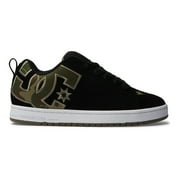 DC SHOES Mens Court Graffik Shoes Black/Black/Green - 300529-XKKG BLACK/BLACK/GREEN