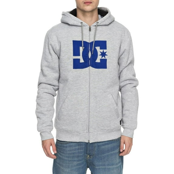 DC Shoes Mens Star Sherpa Zipper Up Hoodie