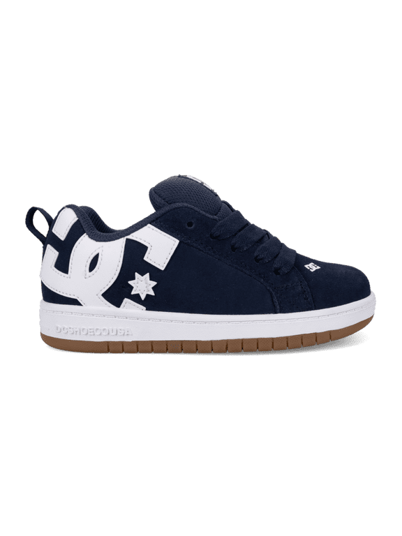 s Unisex Kid's Court Graffik SE Skate Shoe Blue/White - DC03276410-BLUWHT