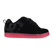 DC Shoes Women's COURT GRAFFIK Skate Shoe Black/Pink - DC02894001-BLK