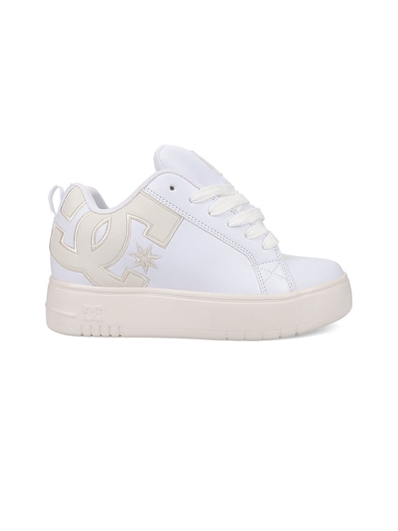 s Women's COURT GRAFFIK Skate Shoe White/Off White - DC02422102-WHTOWH